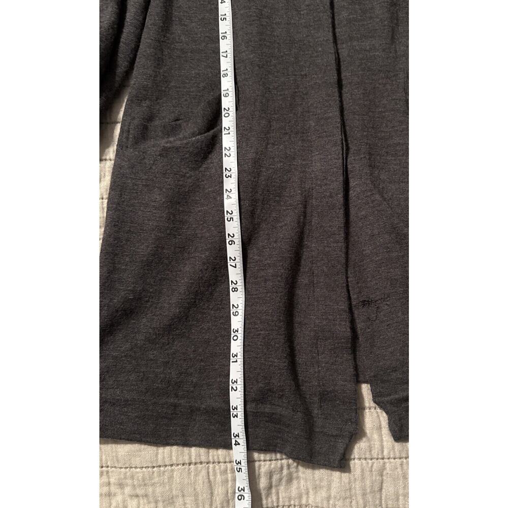 BCBGMAXAZRIA Sweater Jacket Women MED 100% Merino Wool Cardigan Knee Length Work - Picture 13 of 13